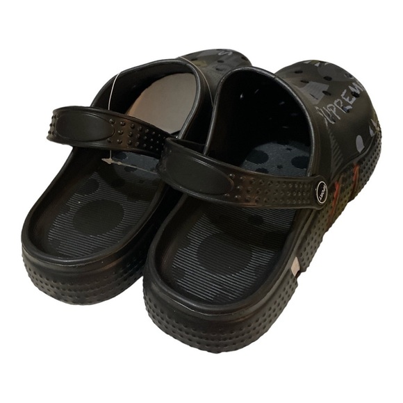 Slip-On Clogs Black Print Mules Slide Sandals Gothic Gorpcore casual Men… - Picture 2 of 6